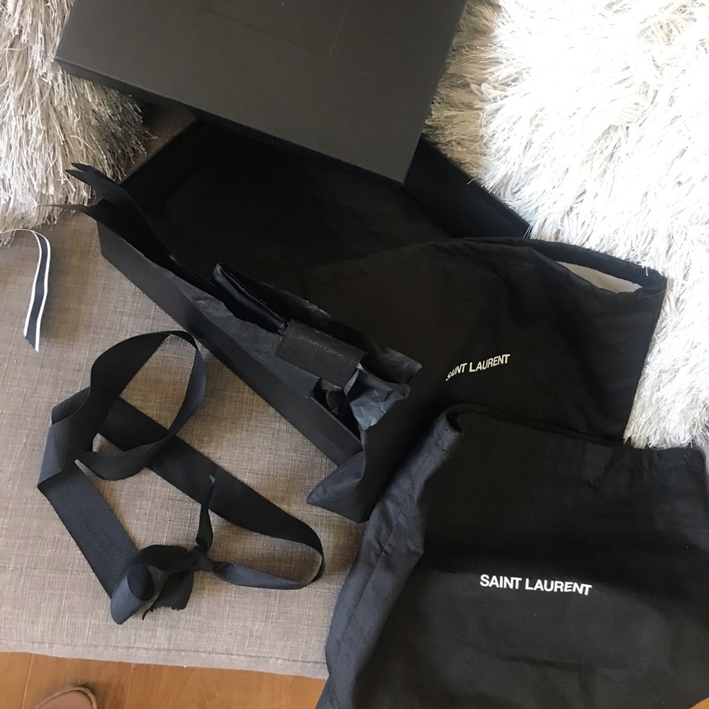 Authentic YSL Box, one dust bag, ribbon & tissue